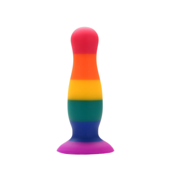 Plug anal ventouse multicouleur taille S 